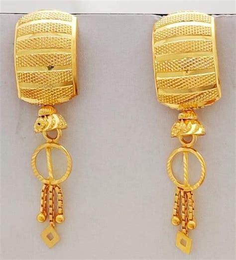 Fancy Yellow Gold Sui Dhaga Earring At Rs Pair In Rajkot Id