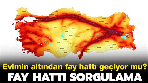 Fay hattı sorgulama Evimin altından fay hattı geçiyor mu