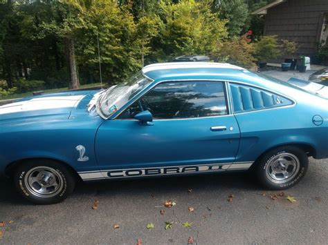 1976 Ford Mustang Cobra Ii Hatchback Blue Rwd Manual Classic Ford Mustang Cobra Ii 1976 For Sale