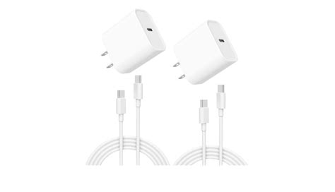 Iphone 15 Charger Mfi Certified 2 Pack 20w Usb C Fast Wall Charger