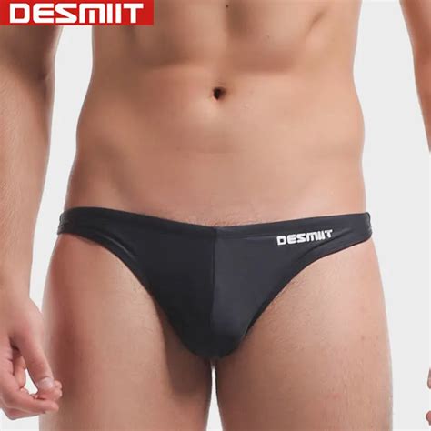 Sexy Men Swim Thong Desmiit Swimwear Mini Briefs Swimming Trunks Gay