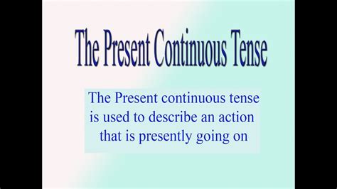 Present Continuous Tense With Definition And Examples Learn Present