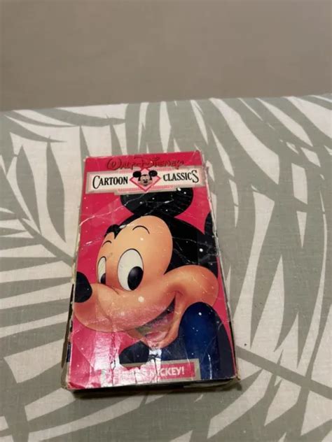 Walt Disney Cartoon Classics Here S Mickey Vhs Tape