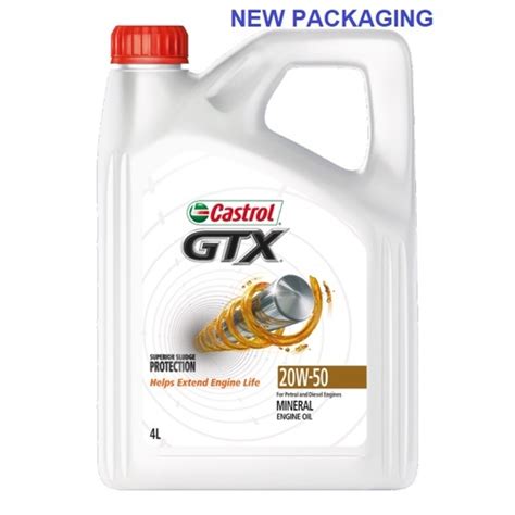 New Packaging Castrol Gtx W Engine Oil Litres Mineral