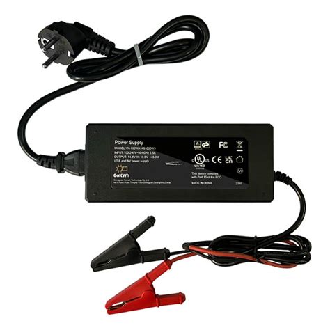 GoKWh 12V 14 8V 10A AC To DC LiFePO4 Battery Charger Lightning