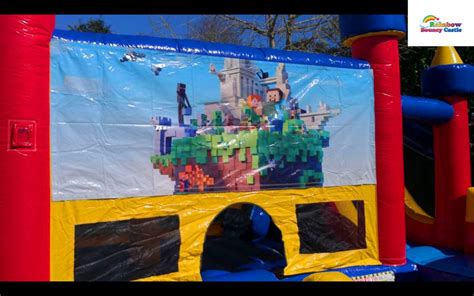 Rainbow Bouncy Castle - Bouncy Castle Rental For Birthdays