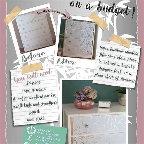 A Quick Guide To Glamming Up Your Drawers Using D C Fix Sticky Back