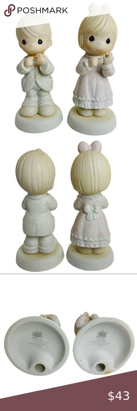 Precious Moments Vintage I Do Wedding Collectible Figurines Christmas