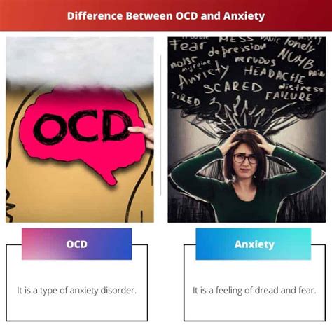 Ocd Vs Anxiety Difference And Comparison