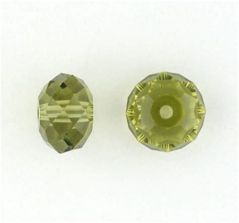 Mm Swarovski Briolette Beads Khaki Crystal Findings