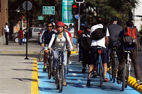 Ciclistas E Ciclovias De Santiago