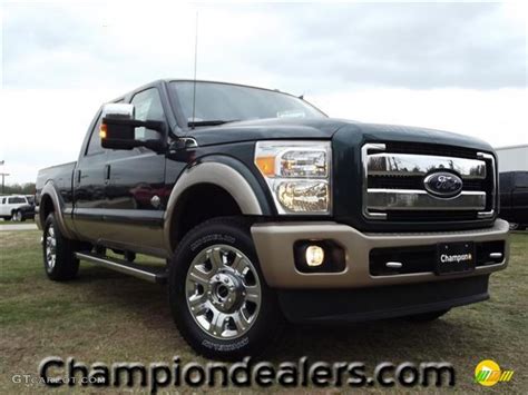 Forest Green Metallic Ford F Super Duty King Ranch Crew Cab X