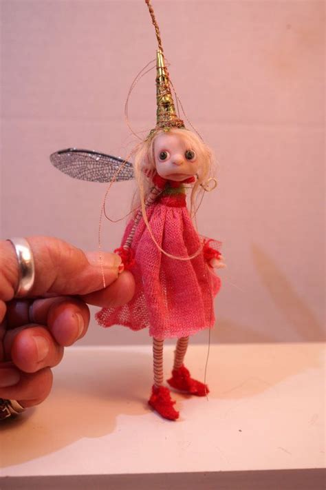 Ooak Poseable Tiny Pink Pixie Fairy Fairy By Dinkydarlings Fairy