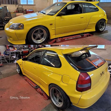 Honda Civic Ek Hatch 9699 Wide Body Kit Mozy Garage