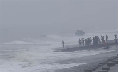 Cyclone Michaung Landfall Process Begins Along Andhra Pradesh Coast