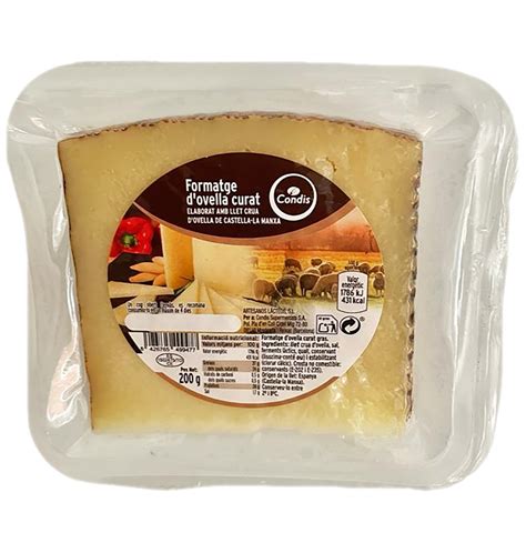 Comprar CUÑA QUESO CONDIS LECHE CRUDA 200 G Quesos en Condisline