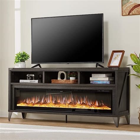 Amazon Amerlife Fireplace Tv Stand With Glass Electric