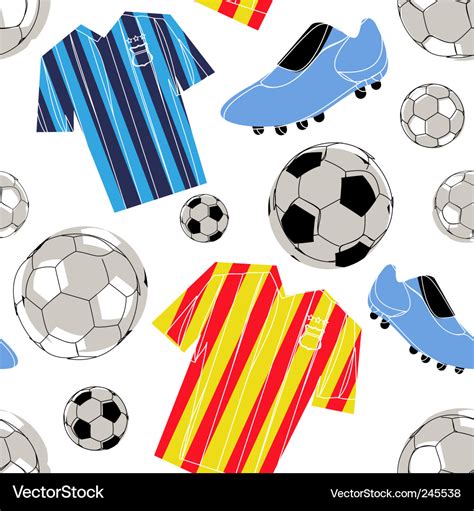 Soccer pattern Royalty Free Vector Image - VectorStock