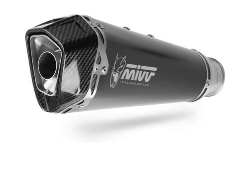 Mivv Delta Race Black Stainless Steel Full System Exhaust For Triumph