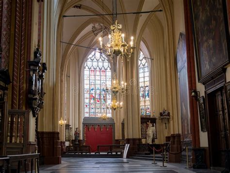 Interior View of the Saint Bavo S Cathedral Stock Image - Image of ghent, landmark: 125590489