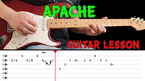 Apache Guitar Lesson With Tabs Fast Slow Nd Version The