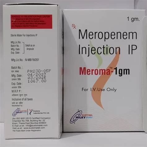 Merocrit Meropenem 1gm Injection At Best Price In Mumbai ID 24524432830