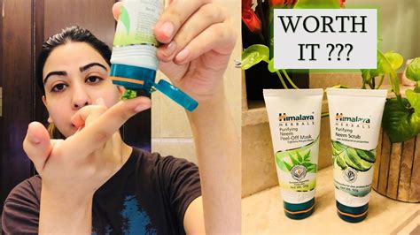 Himalaya Herbals Neem Face Scrub And Peel Off Mask Oily Skin India Review And Price Youtube