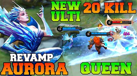 Aurora Revamp Gameplay MLBB Mobile Legends Aurora Best Build 2023 Top