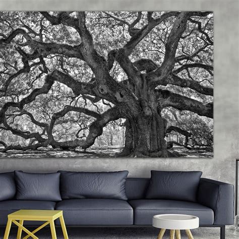 Black And White Tree Art Etsy