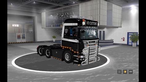 Euro Truck Simulator Scania Rjl Tuning Mods Youtube