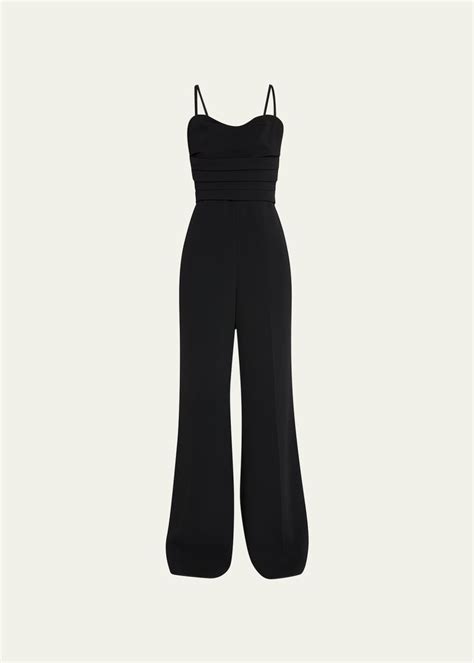 Simkhai Rebecca Recycled Twill Bustier Jumpsuit Bergdorf Goodman