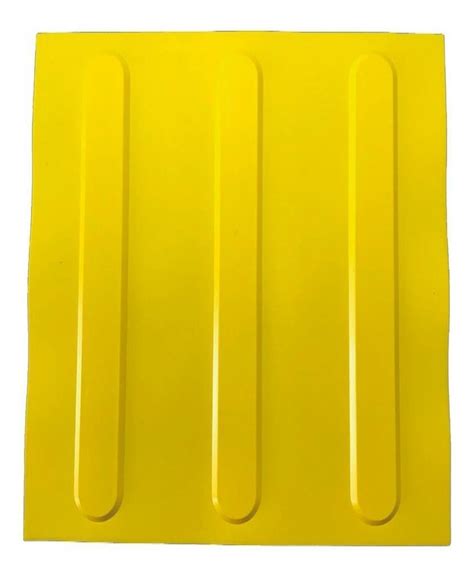 Kit 16 Pçs Piso Tátil Pvc 25x25 Direcional Amarelo MadeiraMadeira