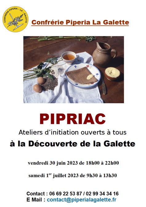 Ateliers dinitiation à la découverte de la galette de blé noir