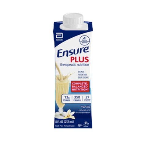 Ensure Plus High Protein Vanilla Oz Carton Case