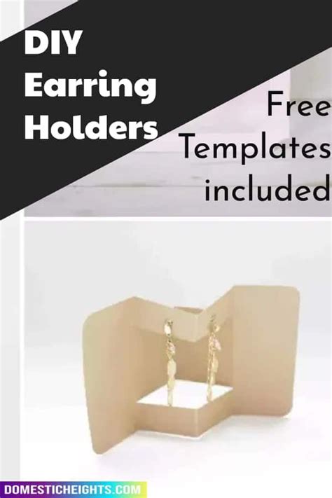 Free Earring Card Template Svgs Earring Cards Template Earring