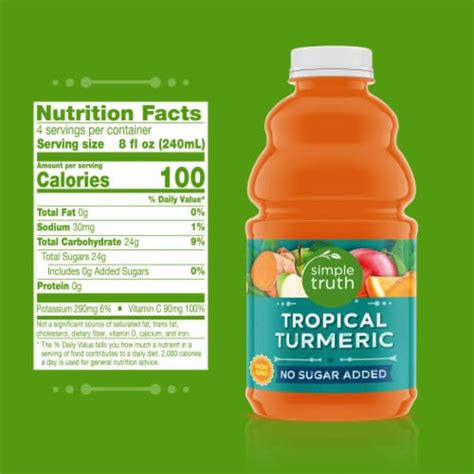 Simple Truth Organic Tropical Turmeric Fruit Juice Fl Oz Ralphs