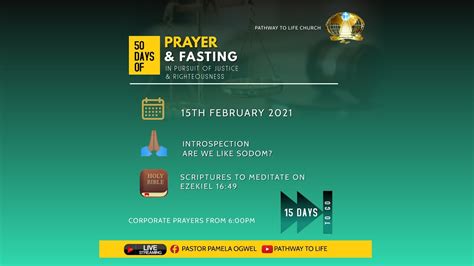 DAY 36 50 DAYS PRAYER AND FASTING PATHWAY TO LIFE CHURCH 15TH