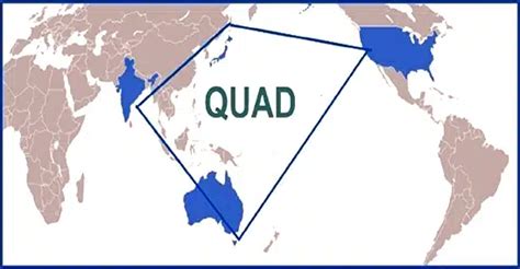 Quadrilateral Security Dialogue QUAD UPSC