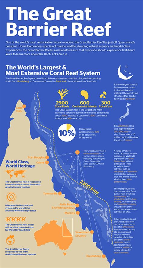 Great Barrier Reef Infographic Great Barrier Reef Australia Marine