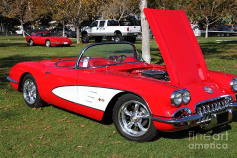 1959 Red Chevrolet Corvette 5d26468 Photograph By Wingsdomain Art And