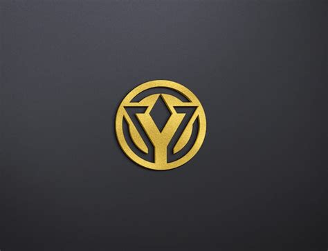 Free 5867 Free Mockup Logo Gold Yellowimages Mockups