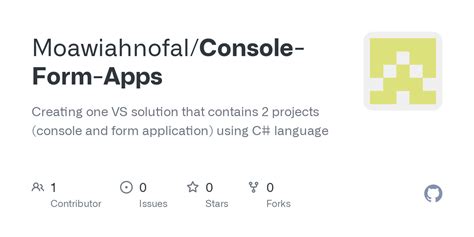 github moawiahnofalconsole form apps creating   solution