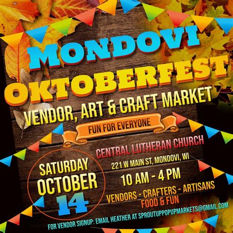 Mondovi Oktoberfest Vendor Art Craft Market Lets Go Ent