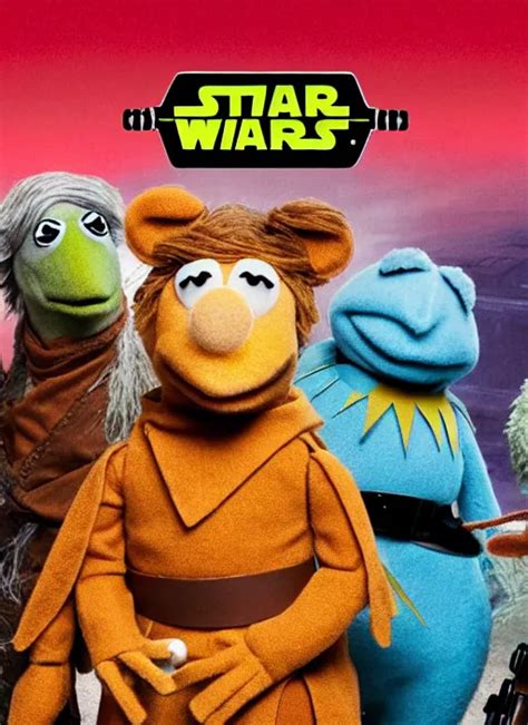 Luke Skywalker In The Muppets Movie Sitting In A Stable Diffusion