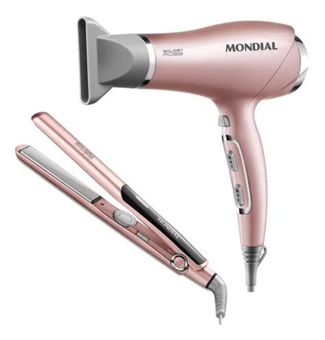 Chapinha Profissional E Secador - Kit Secador E Chapinha Profissional Mondial Chapa Prancha ...