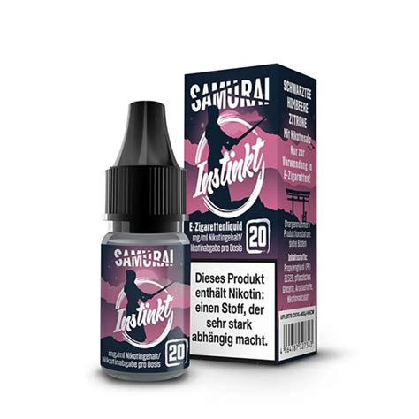 Instinkt NicSalt 20 Mg Ml E Juice By Samurai InTaste