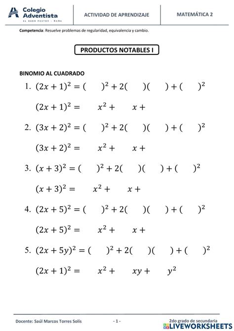 Math Equations Texts Interactive Activities Learning Activities