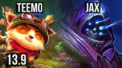 Teemo Vs Jax Top 11m Mastery 400 Games 1548 Dominating Kr