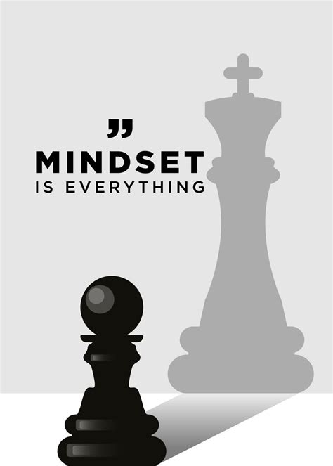 Mindset Is Everything Poster Picture Metal Print Paint By