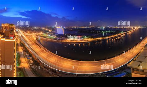 Xiamen Xinglin Bridge At Night, China Stock Photo - Alamy